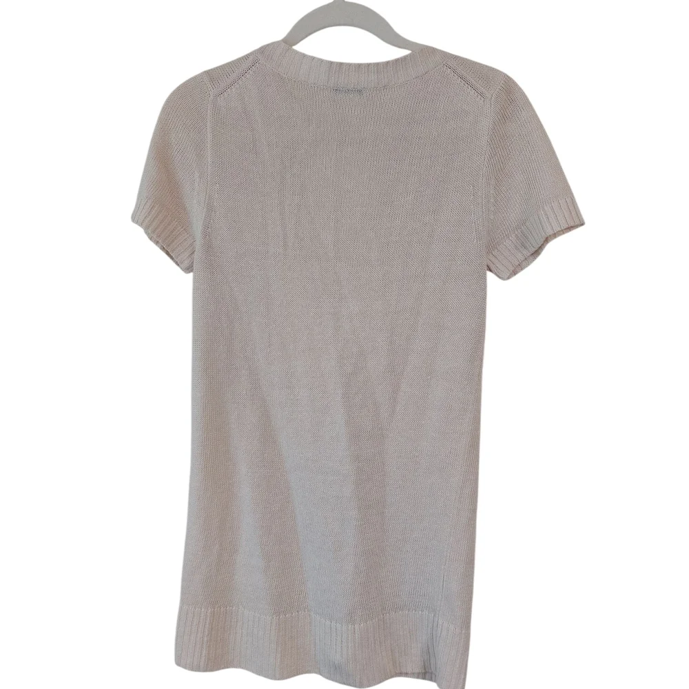 J. Crew Cream Short Sleeve Cardigan